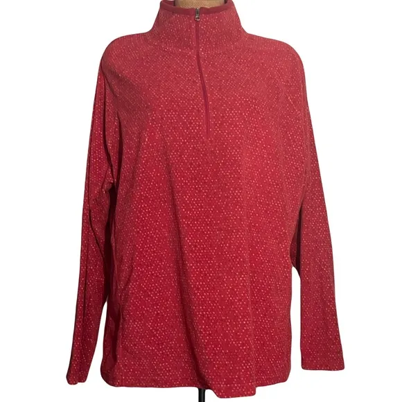 sportswear company Red Women's 1/4 zip size 2XL - Image 2