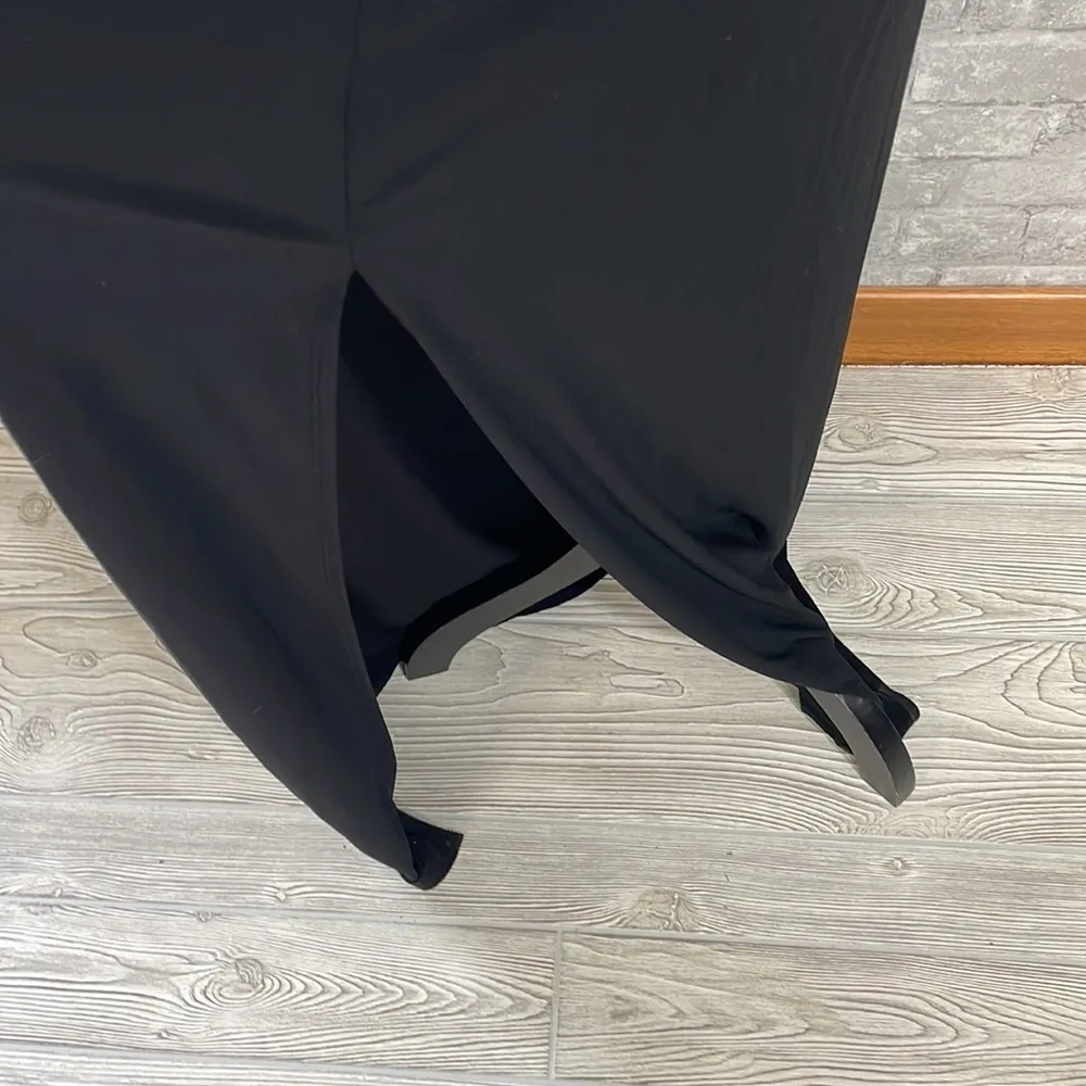 ASOS Black Maxi Dress with Cutout Open Back - Image 3