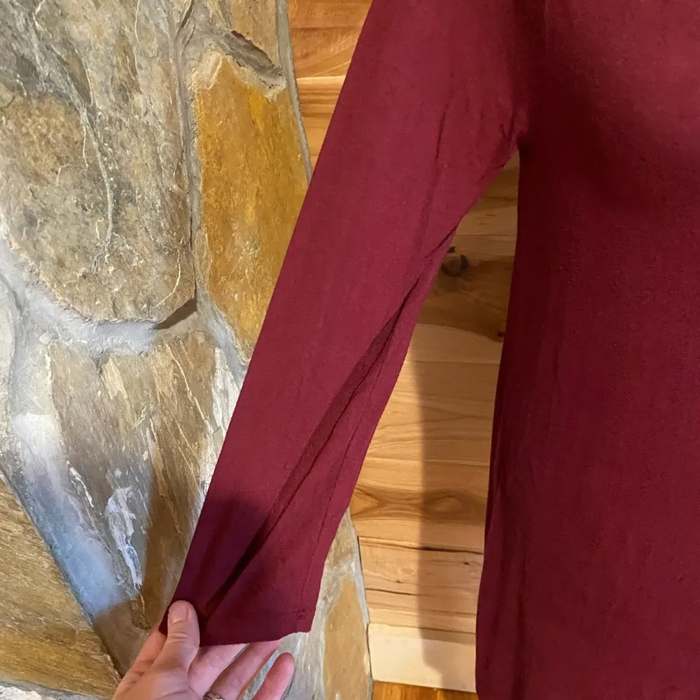 Maurices‎ 24/7 wine red dress size Medium - Image 3