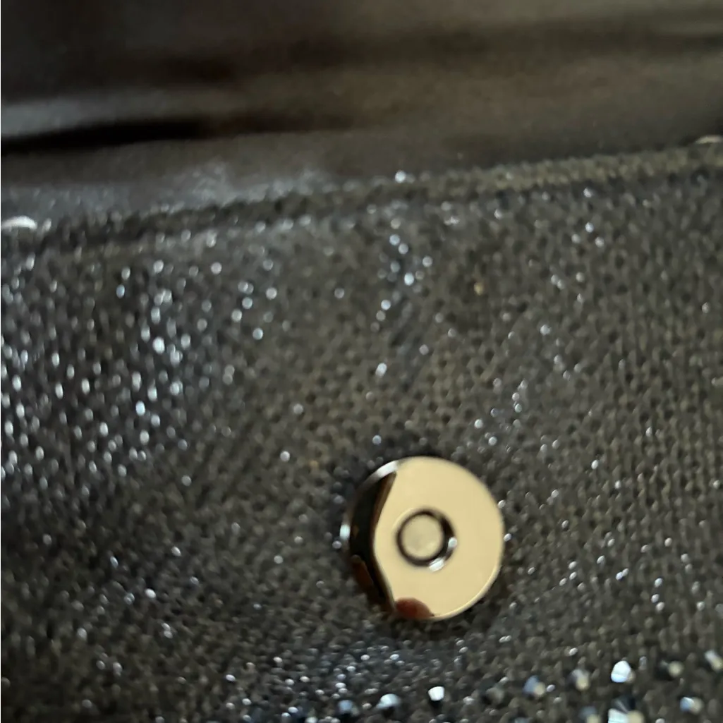 Black Rhinestone Crossbody Bag - Image 6