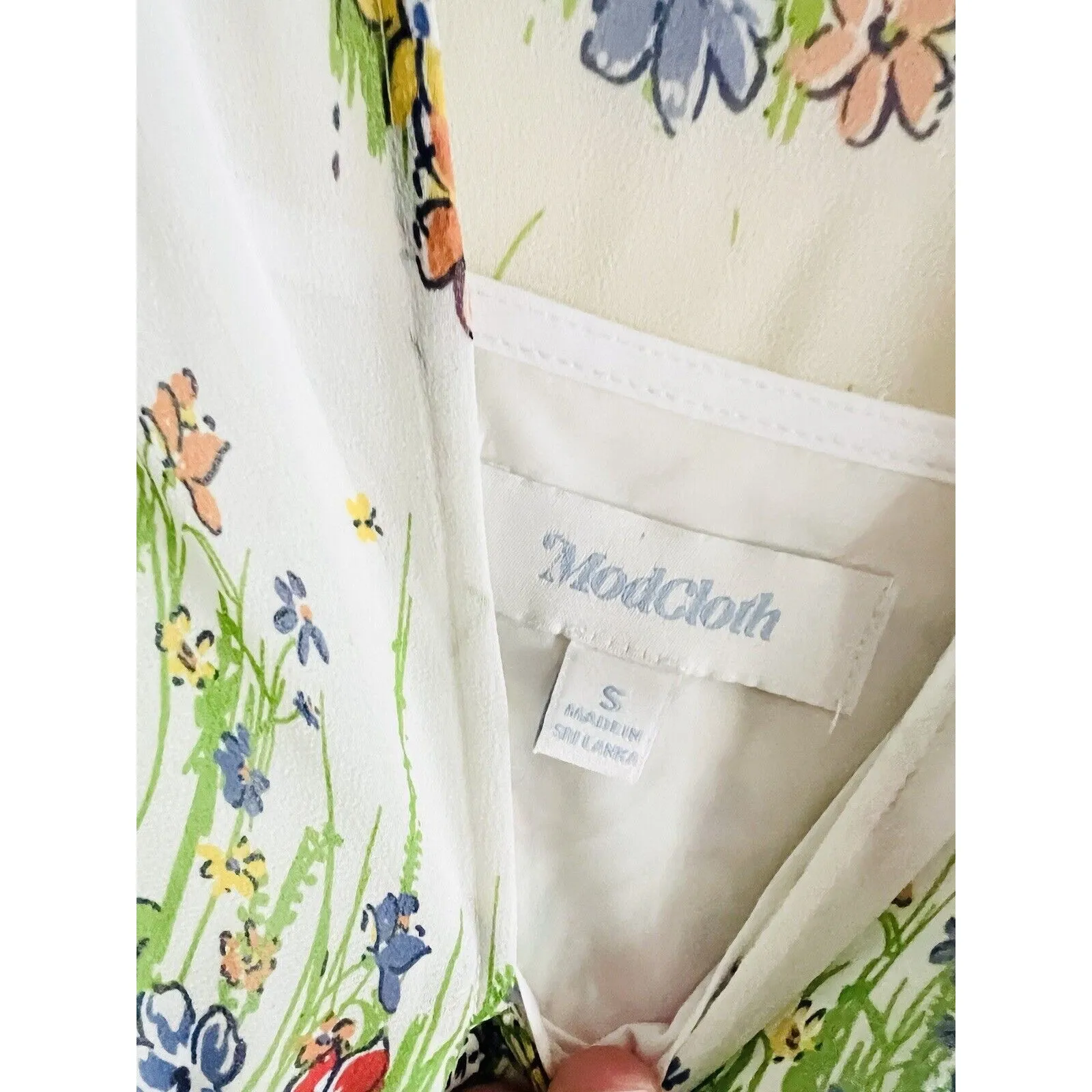 Modcloth Whimsy in the Garden Fit and Flare Dress Size Floral Cottage Small NWT‎ - Image 4