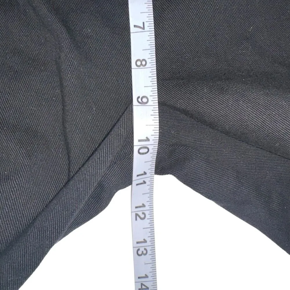 Akris Punto Straight Leg Cropped Raw Hem Black Mid Rise Jeans US 4 - Image 6