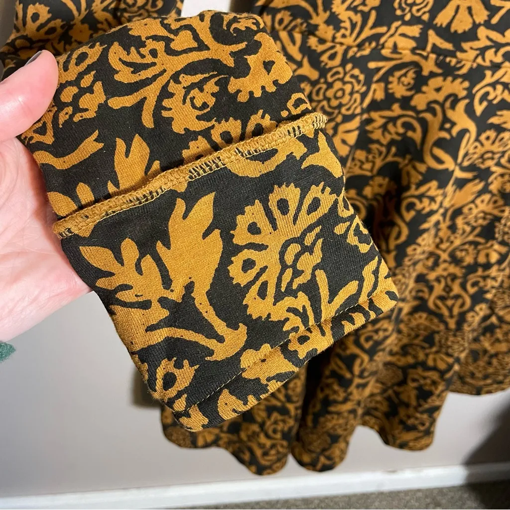 Effie’s Heart Emporium Coat Royal, black/gold Zip Long Jacket with belt Black Size L - Image 9