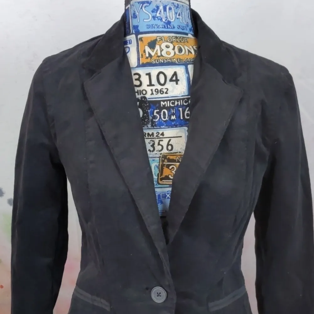 Calvin Klein black corduroy blazer Small - Image 2