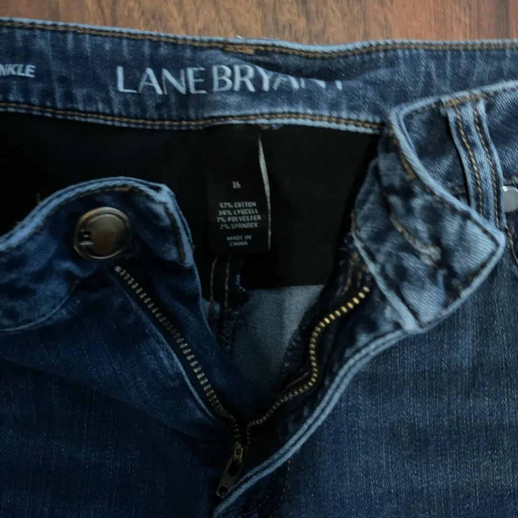 Lane Bryant Dark Blue Skinny Jeans - Image 3