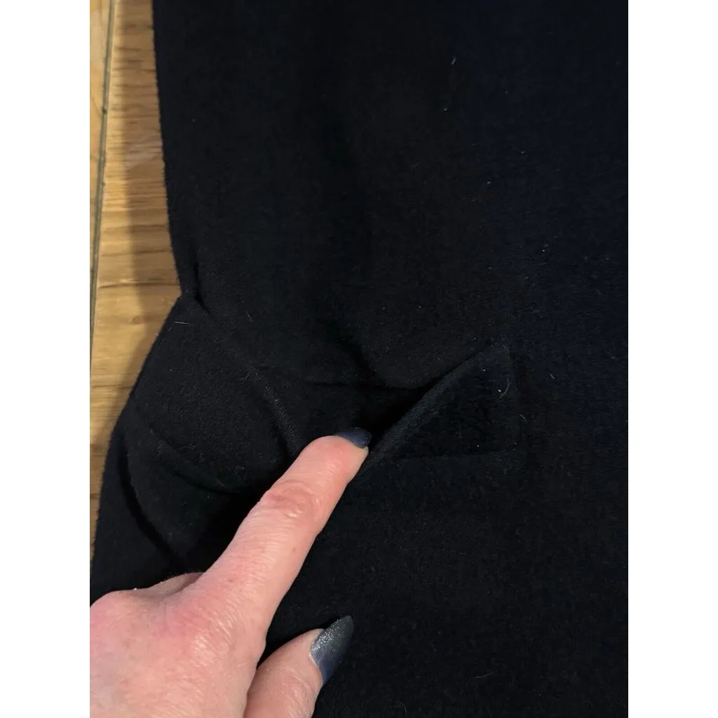 Louben Open Front Black Blazer Jacket Sweater Size 4 Career Designer Luxury VTG - Image 6