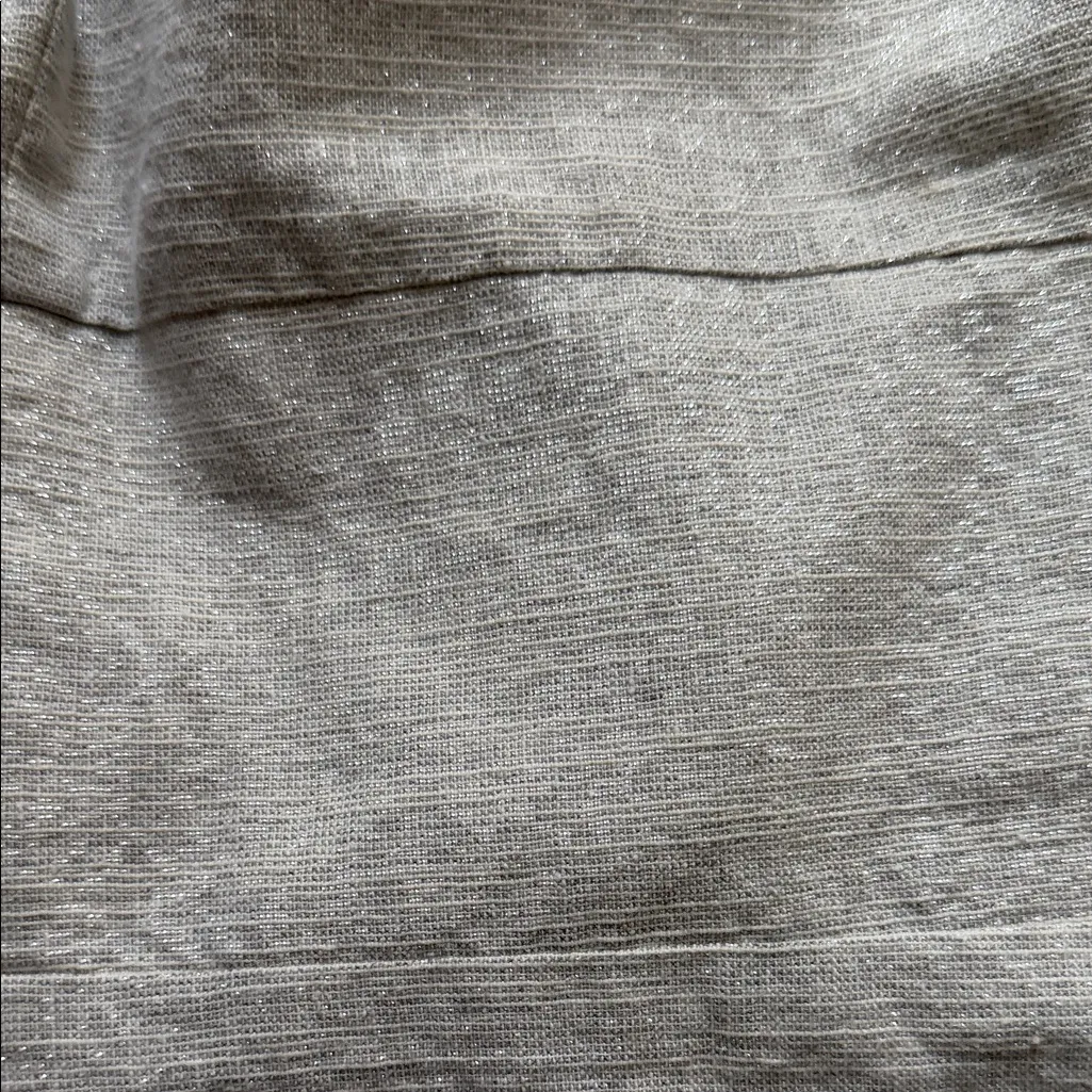 LOFT ANN TAYLOR  Metallic CreamMini Dress - Image 3