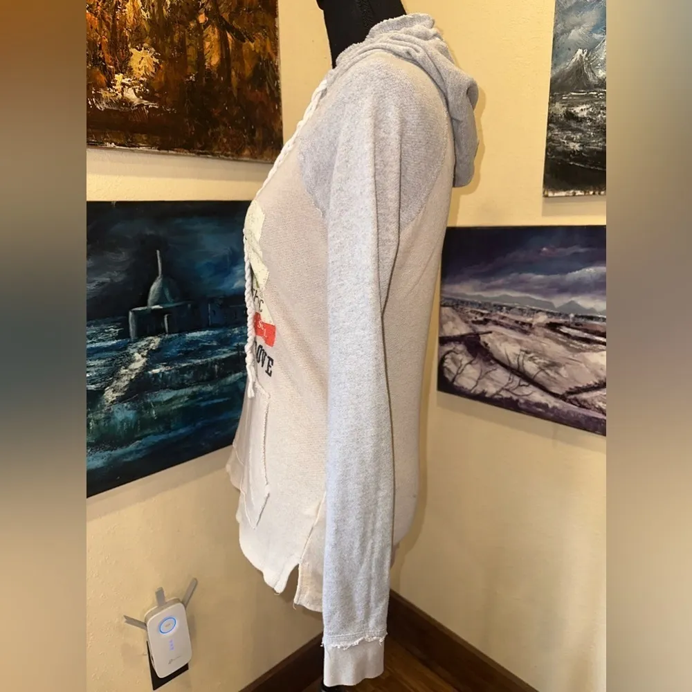 EUC Cali Love Heritage Pacific Merchants Hoodie Sweater California Bear Sz S Gray - Image 4