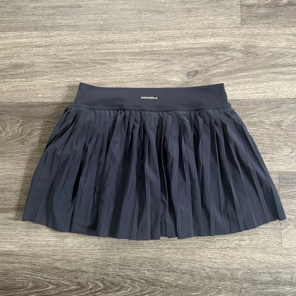 Adanola  Charcoal Pleated Mini Skort 12/14 - Image 3