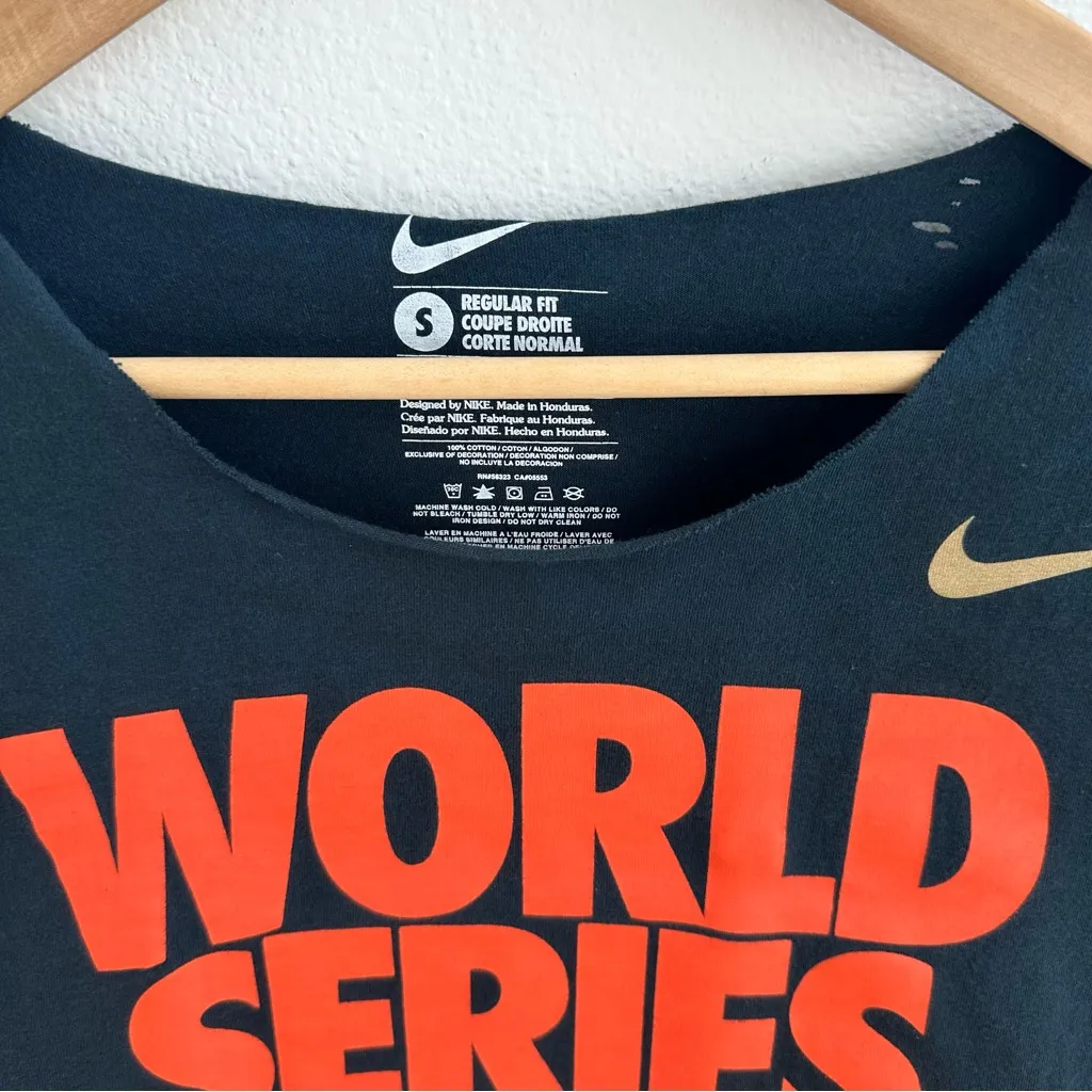 San Francisco Giants NIKE Off the Shoulder Cropped Tee - Image 3