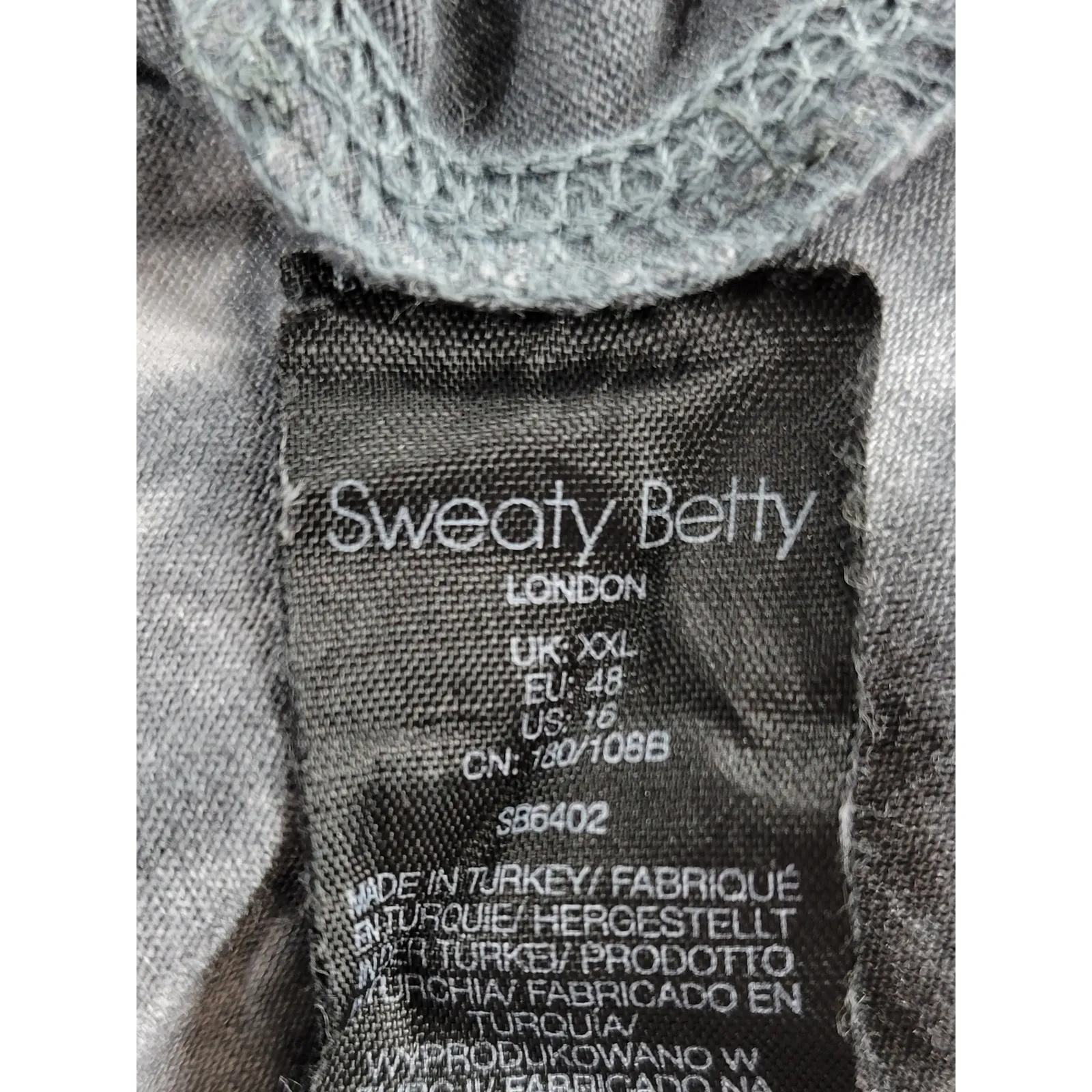 Sweaty Betty Womens Dress Size XXL Black‎ Take it Easy Tie Dye Drop Waist Casual - Image 5