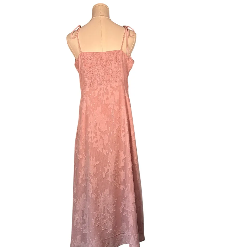 Lulu's‎ Light Pink Floral Midi Dress - Image 4