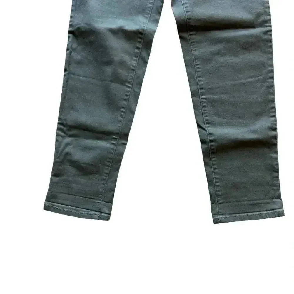 1822 Denim Olive Green Ankle Skinny Cotton Spandex Blend Soft SZ 10 #2193 - Image 7