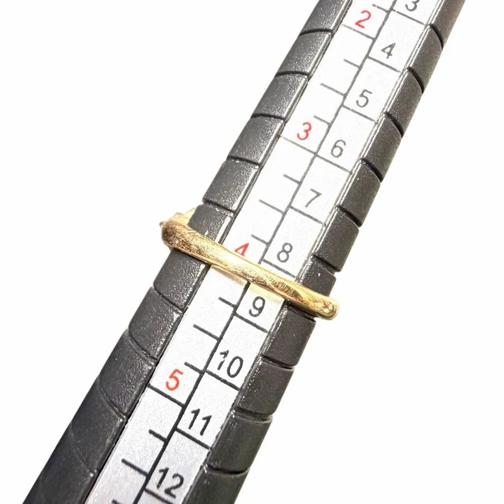 Gold Plated CZ Classic Engagement Style ring - Image 7