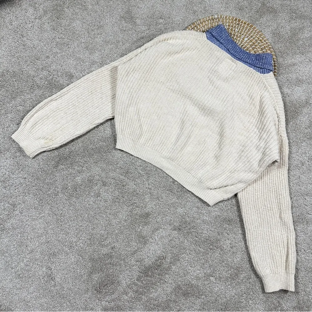 Daily Practice by Anthropologie Knit Lounge Set Sweater Cardigan & Shorts M - Image 7