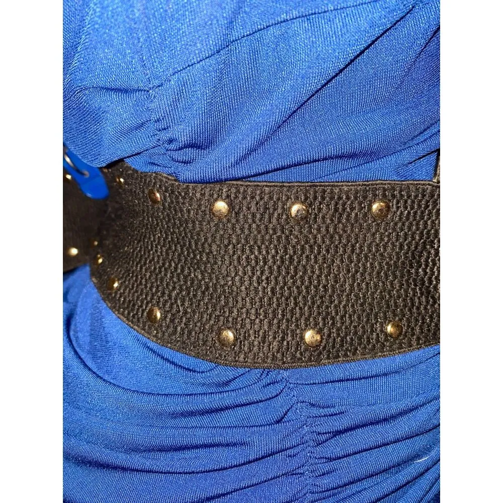 Belt Spandex Size ML Nicki Minaj Black Gold Panther  Leopard Cat  Buckle - Image 7