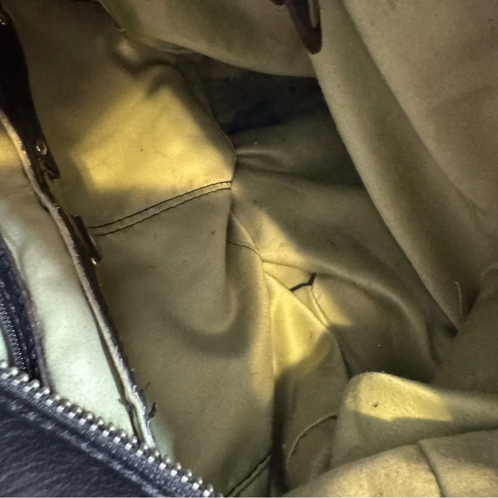 B Makowsky Black Leather Large Hobo Shoulder Bag Handbag Purse Women’s Fall Boho - Image 13