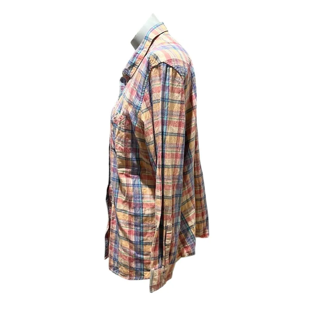 Eddie Bauer Women's 2XL Plaid Button-Up Flannel Shirt Multicolor - Image 2