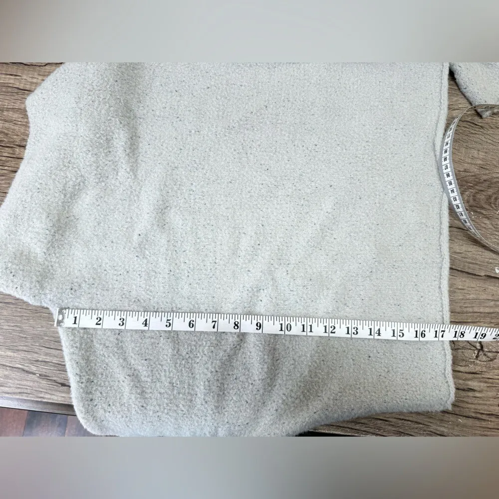 Free People Crop‎ Top Fleece Long Sleeve Pull Over Cowel Neck Soft Warm small - Image 4