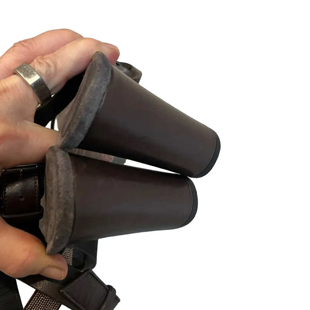 BRUNELLO CUCINELLI Halter-Wrap Monili Chain High-Heel Sandal, Espresso - Image 10