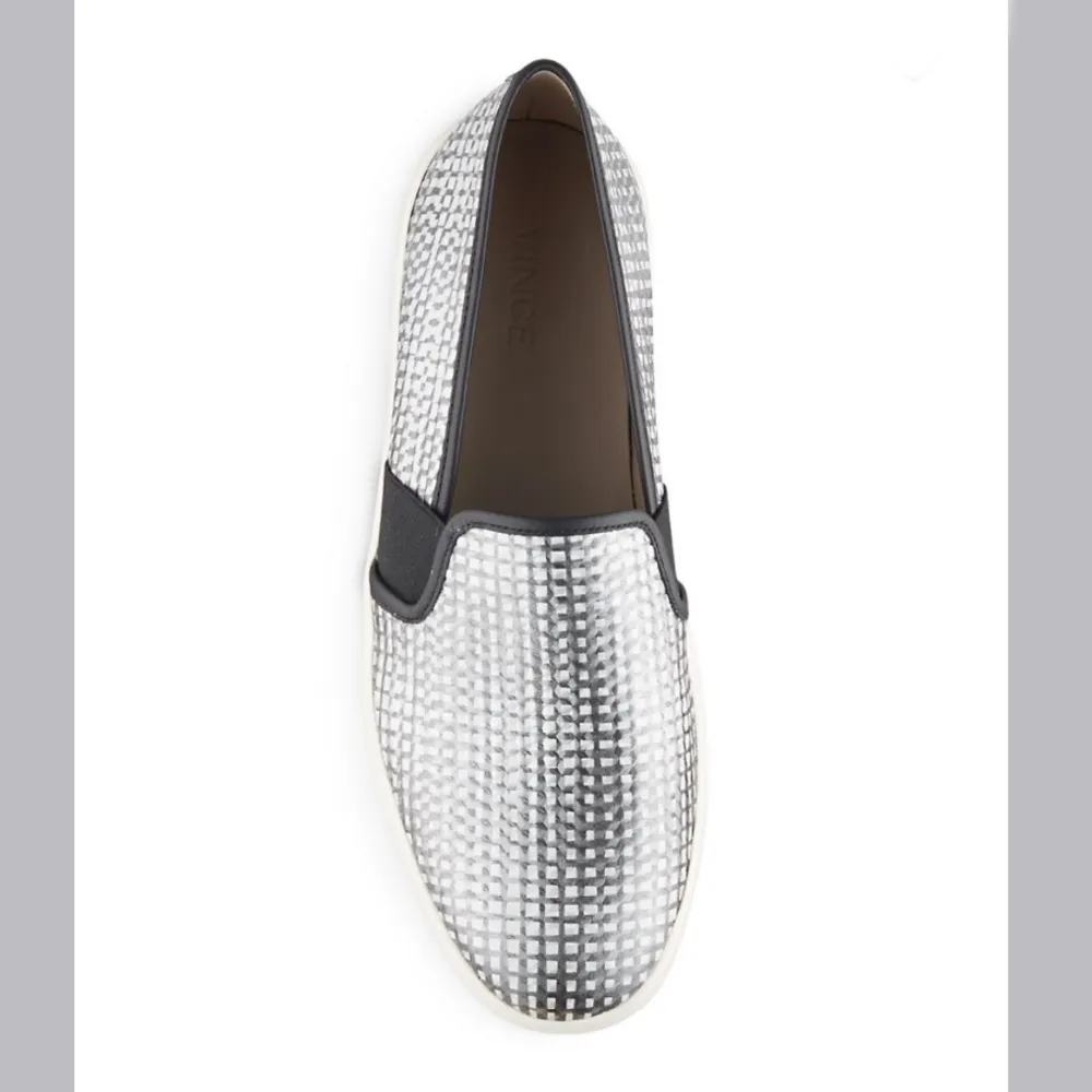 Vince Skate Sneakers Blair-5 Monochrome Leather B/W Shoe Size 10M NWT $225.00 - Image 4