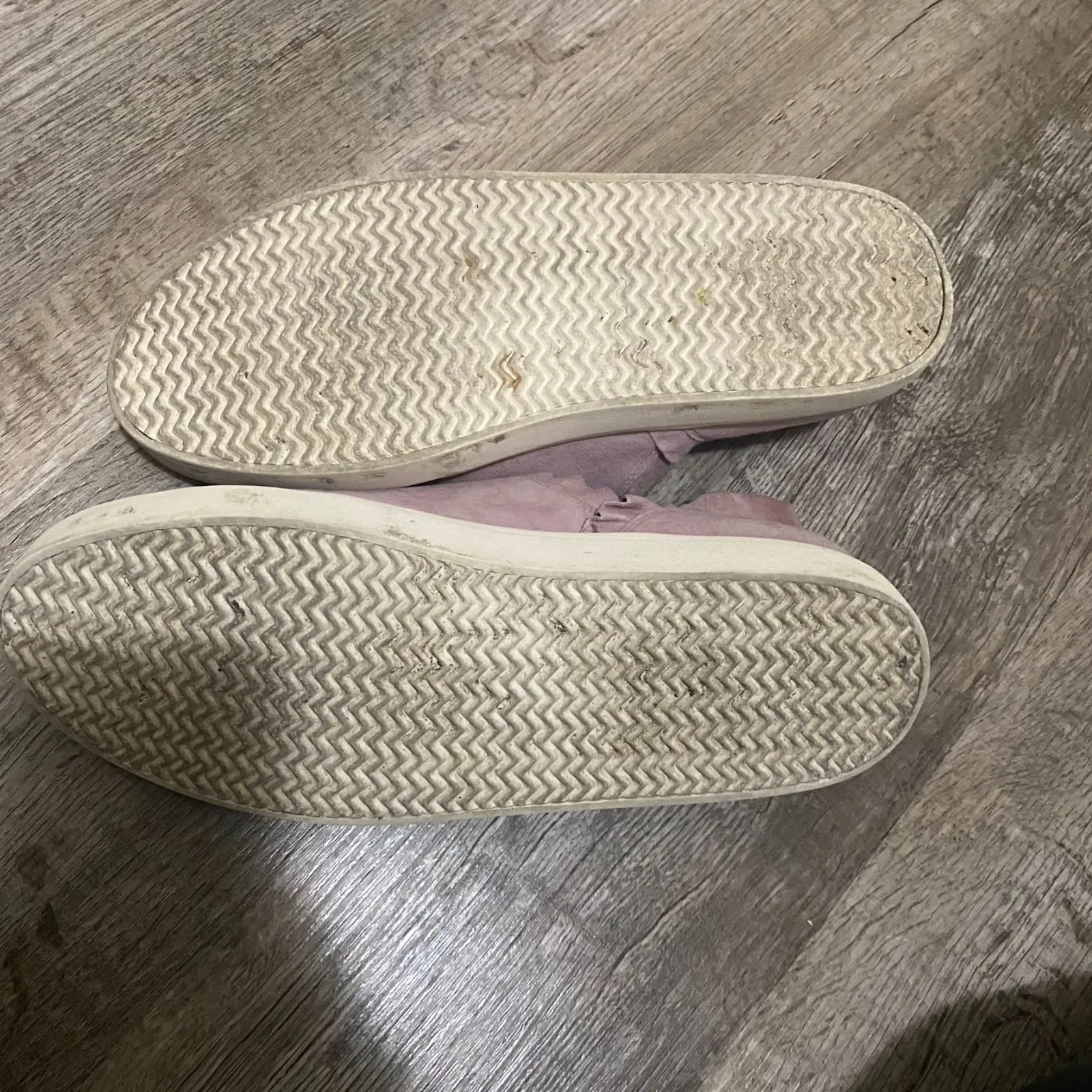 Sole Society‎ Talexa blush pink suede chunky slip on sneaker with ruffles 9.5 - Image 9