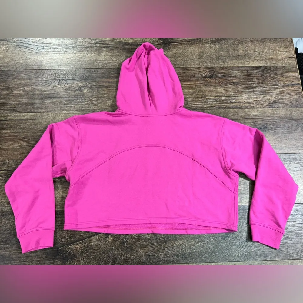 NWOT Lululemon All Yours Cropped Hoodie in Sonic Pink - Image 4