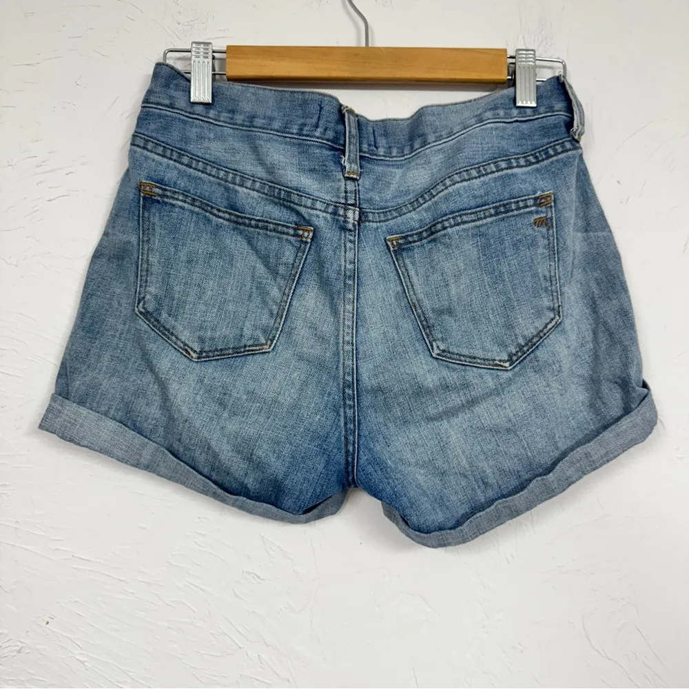 Madewell Blue Distressed Denim Jean Shorts Womens 25 Casual Beachy Summer Vaca - Image 6