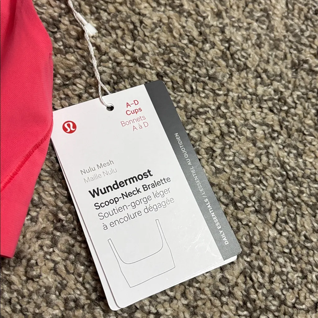 Lululemon Nulu Mesh Scoop Neck Bralette size 6 NWT - Image 2