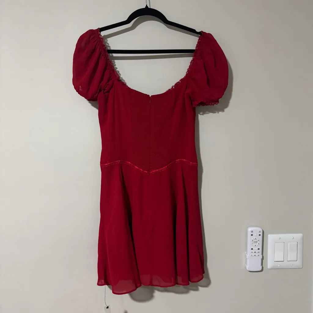 Reformation: Ondine Dress (Lipstick) - NWT Size 2 - Image 7