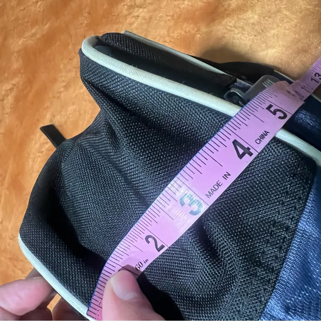 Vintage Nike small Backpack Blue Black Y2K 2000s Adjustable straps - Image 13