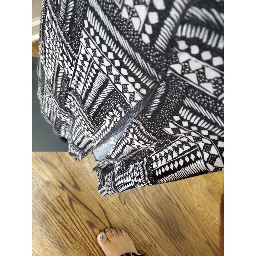 Design History Women's Black & White Viscose Round Neck Long Maxi Dress Size S - Image 9