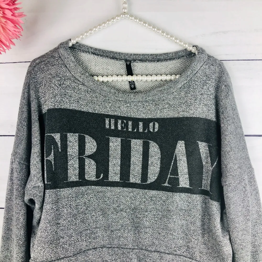 Love Culture Women Gray Long Sleeve Sweater - Image 2