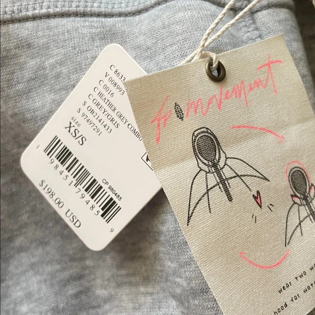 FP Movement Free People Salt Air Cocoon Hoodie Gray Size undefined - Image 5
