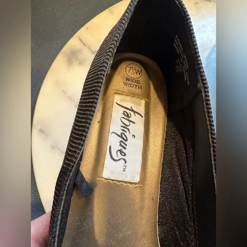 Fabriques Black 2 Inch Heel Vintage Shoe SZ 7 1/2 Good Condition - Image 74