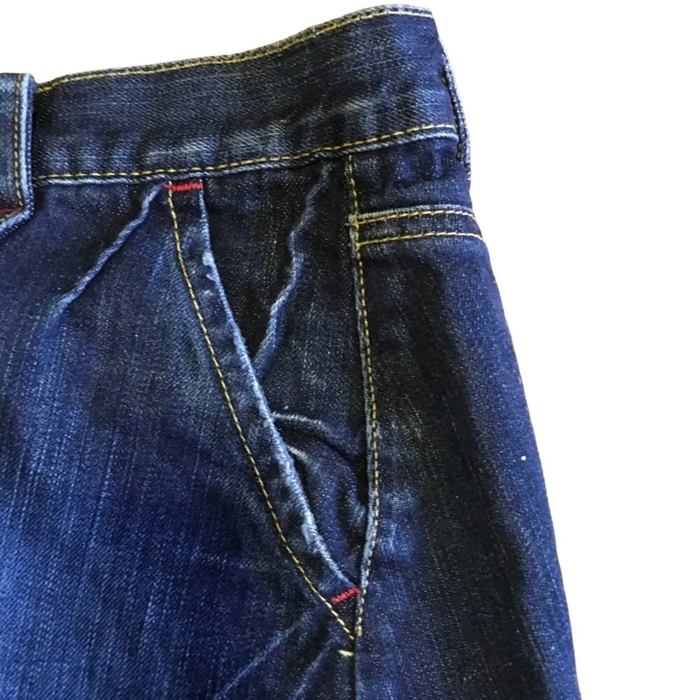 London Jean by VS Distressed Mini Skirt - Image 4