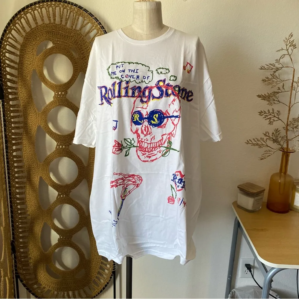 UO The Rolling Stone Magazine Graphic T-Shirt Dress - Image 6