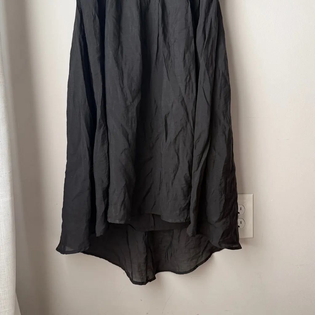 ASTR The Label Black Off Sleeve High Low Square Neck Babydoll Dress - Image 5