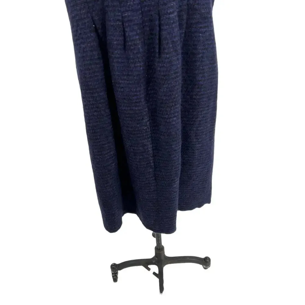 Anna‎ Sui Swing Mod Dress Tweed Boucle Knit Short Sleeve Purple Black Size 12 - Image 9