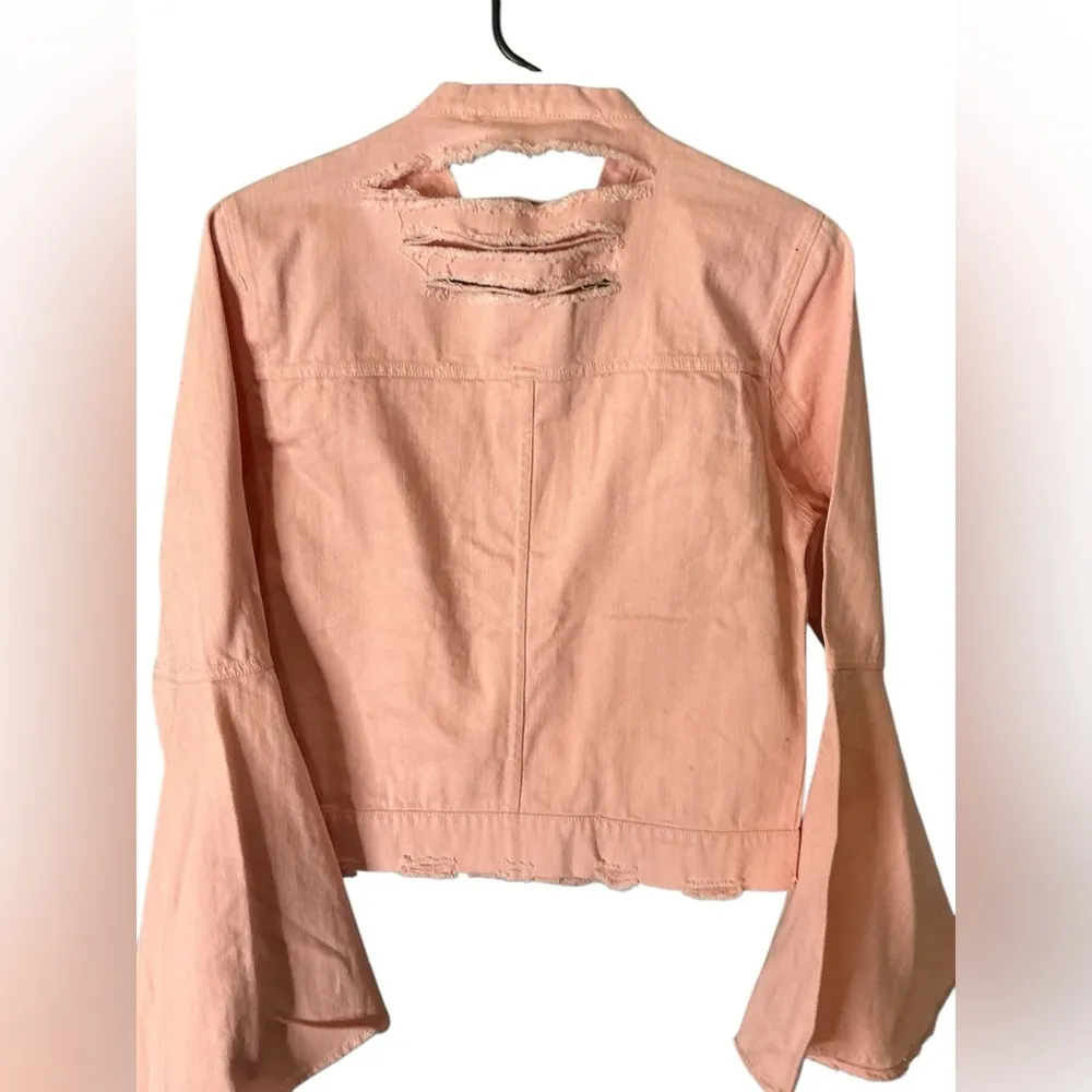 Romeo & Juliet Couture Pink Denim Jean Jacket Classic Style - Image 5