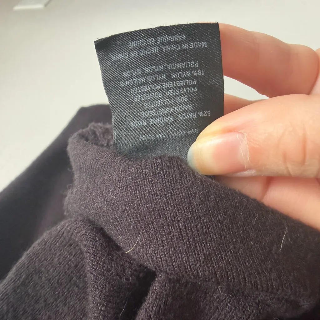 Moth Anthropologie Black Fallen Stars Beaded Button Boxy Cardigan Womens XS - Image 6