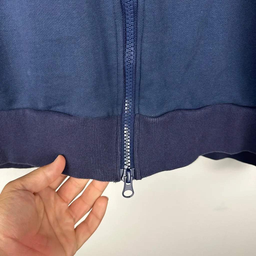 Nap Loungewear Full Zip Oversized Hoodie Sweatshirt Navy Blue Women’s Sz XXS - Image 4