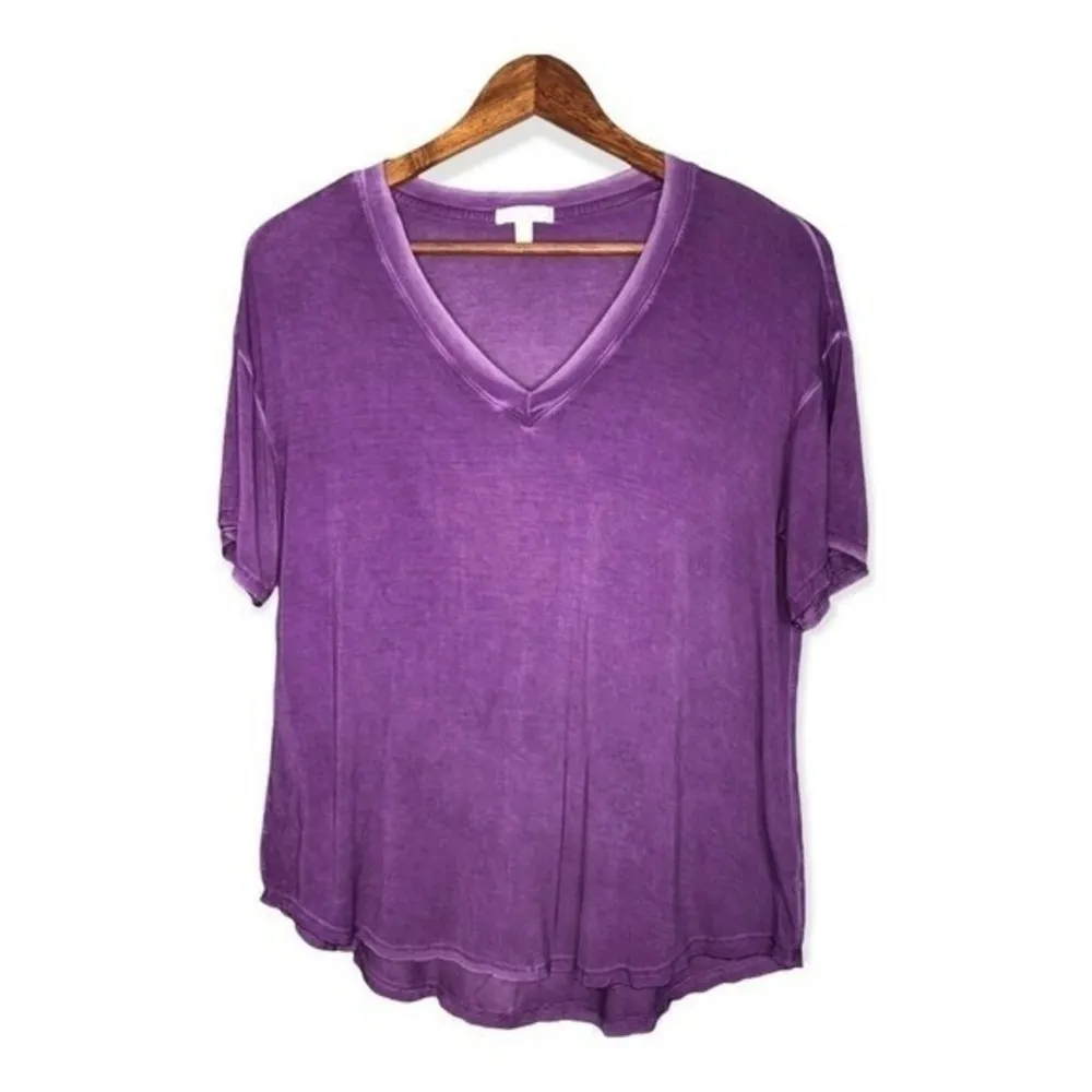 Abound Women’s Washed V-neck High-Low Short Sleeve T-shirt - Image 68