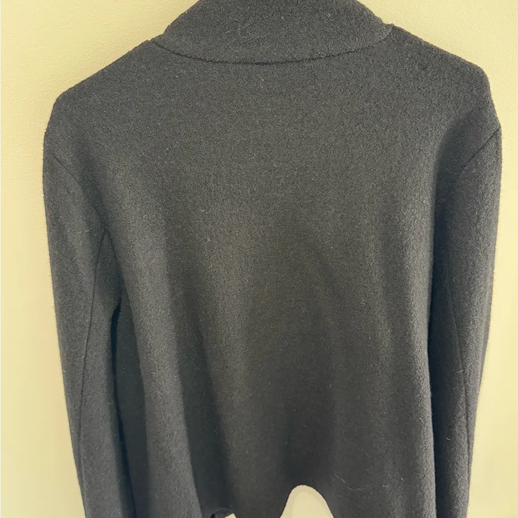 Merino Saks Fifth Avenue Midnight Black Jacket wool sz XL - Image 15