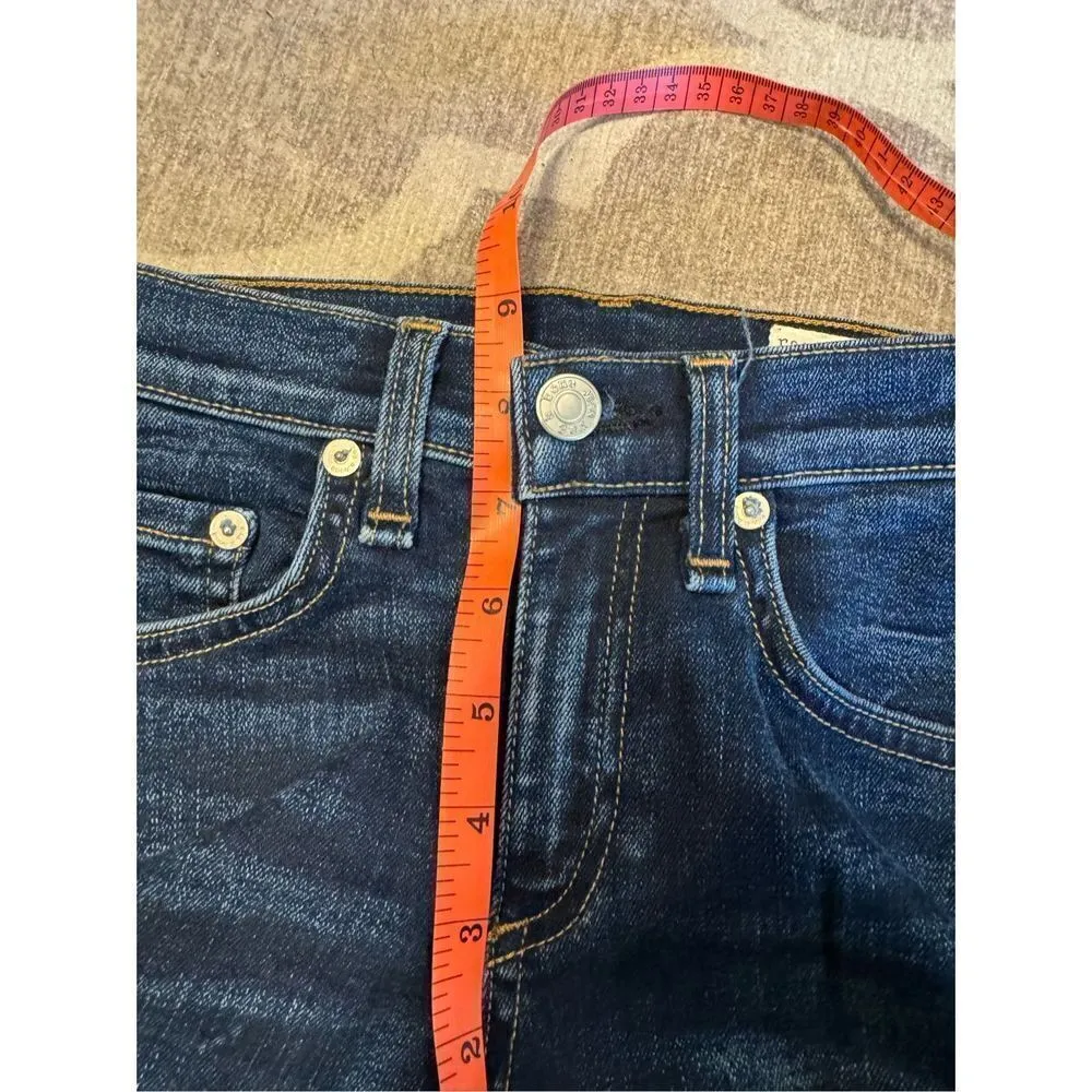 Rag & bone high rise skinny denim jeans size 24 dark wash - Image 6