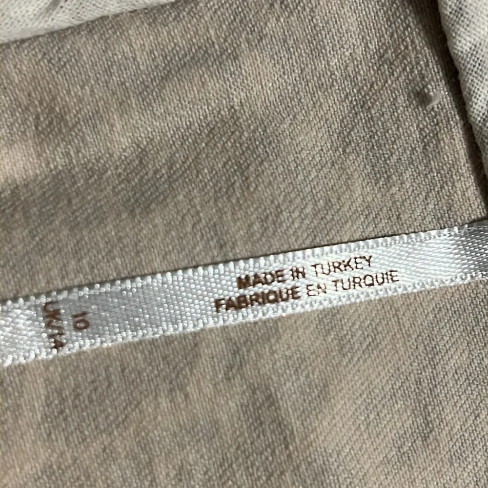 Free People size 10 tea combo leopard print denim skirt - Image 9