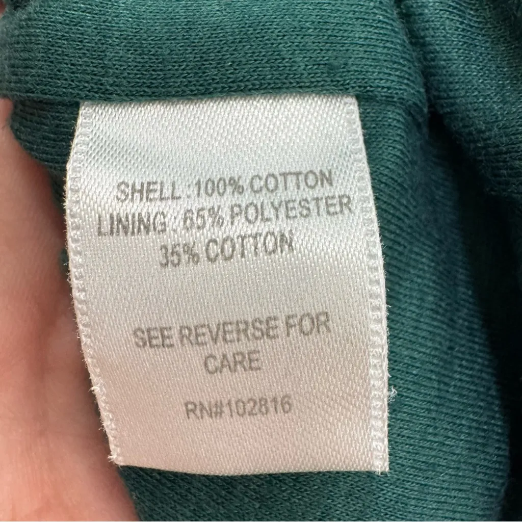 Garnet Hill Womens Cotton Gauze Maxi Dress XS Green Leafs Long Swim Cover - Image 6