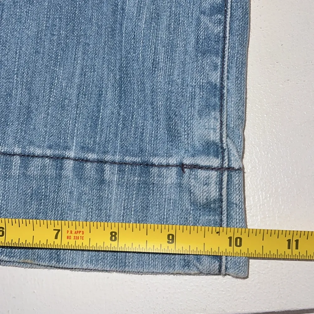 Vintage  Blue Denim Jeans Women's 18 Faded Distressed Y2K - Image 9