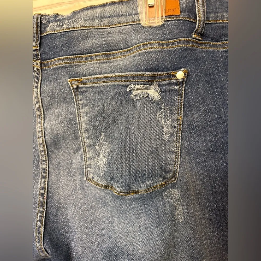 Judy Blue Jeans Skinny Fit Animal Print Cheetah Leopard Patch Distressed - Image 3