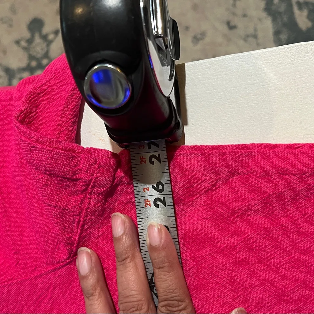 Soft surrounding pullover hoodie, hot pink 1X drawstring - Image 7